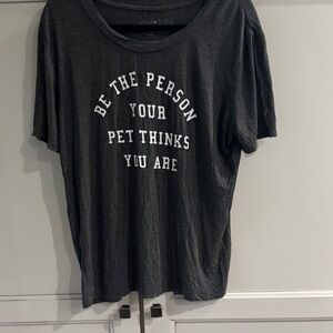 Fifth Sun Charcoal Tee with Subtle White Logo